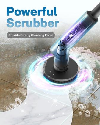 Imagem de Lavador giratório elétrico HOTO sem fio à prova d'água com 6 escovas