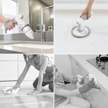 Imagem de Lavador giratório elétrico iezfix recarregável para banheiro