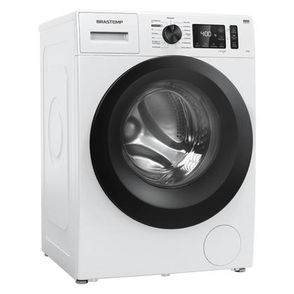 Imagem de Lavadora Brastemp 9kg branca com Smart Sensor, Tira Manchas Pro e Motor Inverter - BNF09AB