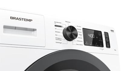 Imagem de Lavadora Brastemp 9kg branca com Smart Sensor, Tira Manchas Pro e Motor Inverter - BNF09AB