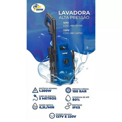 Imagem de Lavadora de Alta Pressão 1200 Watts 127 Volts GUEPAR 