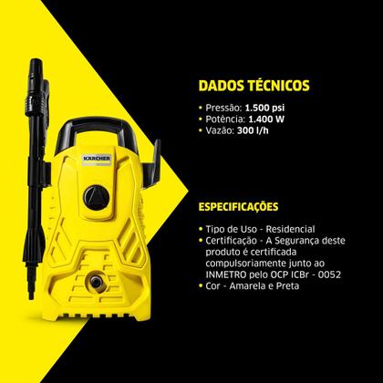 Imagem de Lavadora de Alta pressão Kärcher Compacta 1500PSI Libras 1400W