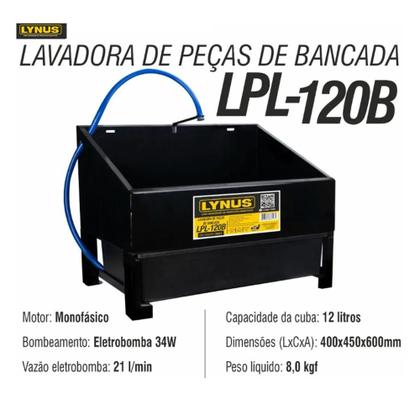 Imagem de Lavadora de Peças Elétrica de Bancada para Oficina LPL-120B Lynus