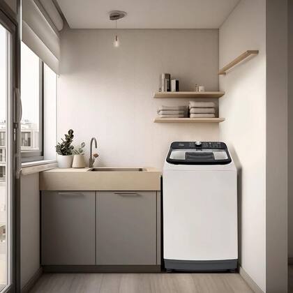 Imagem de Lavadora de Roupas 15kg Midea Branca Wave Agitator 220V Automática Alta Performance Econômica Baixo Consumo Múltiplos Programas Ideal para Grandes Vol