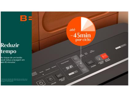 Imagem de Lavadora de Roupas Brastemp 15kg Cesto Inox 4 Programas de Lavagem Cinza BWT15A9
