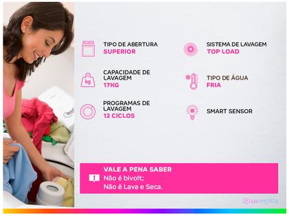 Imagem de Lavadora de Roupas Brastemp 17kg 12 Programas