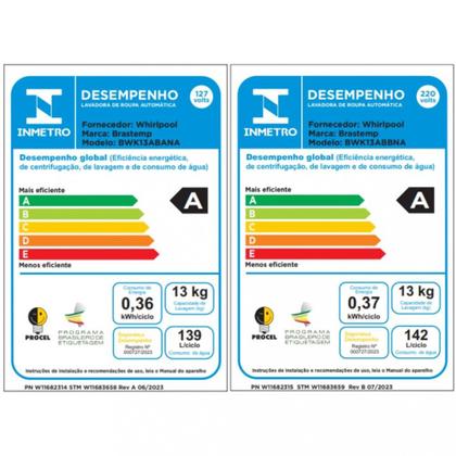 Imagem de Lavadora de Roupas Brastemp BWK13AB 13kg