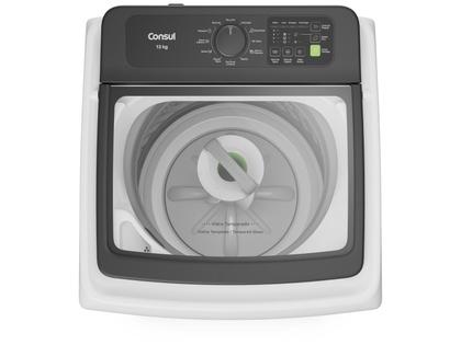 Imagem de Lavadora de Roupas Consul 13kg Cesto Inox 12 Programas de Lavagem Branca CWN13AB