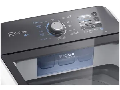 Imagem de Lavadora de Roupas Electrolux 18kg Cesto Inox 11 Programas de Lavagem Branco Efficient LEE18