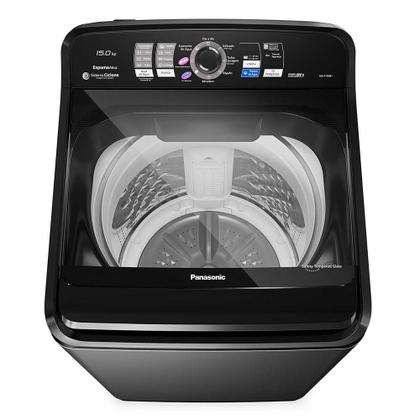 Imagem de Lavadora de Roupas Panasonic 15Kg Titânio com 08 Programas de Lavagem e Smart Sense NA-F150B1T