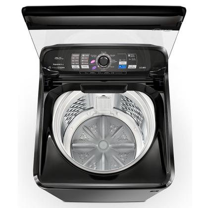 Imagem de Lavadora de Roupas Panasonic 15Kg Titânio com 08 Programas de Lavagem e Smart Sense - NA-F150B1T