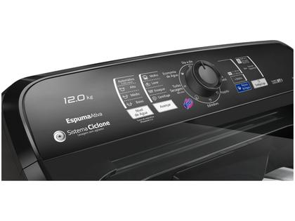 Imagem de Lavadora de Roupas Panasonic NA-F120B1TA 12Kg Cesto Inox 8 Programas de Lavagem Titânio