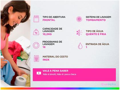 Imagem de Lavadora de Roupas Philco 10,2Kg Branco PLR10B  220 Volts