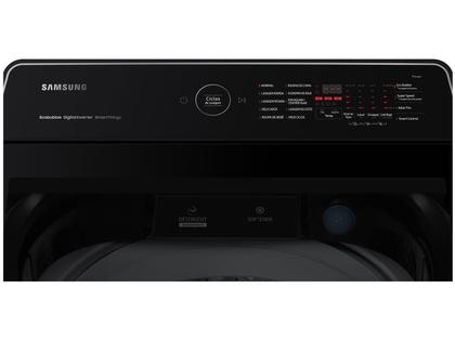 Imagem de Lavadora de Roupas Samsung 17kg Cesto Inox 10 Programas de Lavagem Black Caviar WA17CG