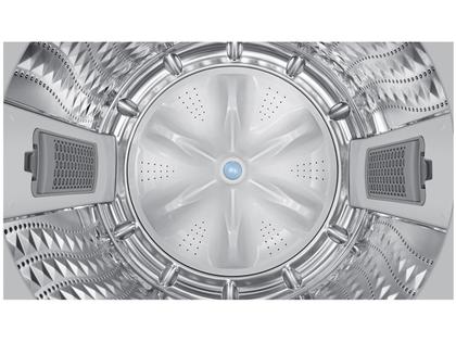 Imagem de Lavadora de Roupas Samsung 17kg Cesto Inox 10 Programas de Lavagem Black Caviar WA17CG