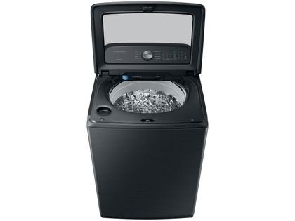 Imagem de Lavadora de Roupas Samsung Inverter 23kg Inox 12 Programas de Lavagem Preto Caviar WA23B