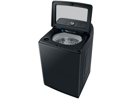 Imagem de Lavadora de Roupas Samsung Inverter 23kg Inox 12 Programas de Lavagem Preto Caviar WA23B