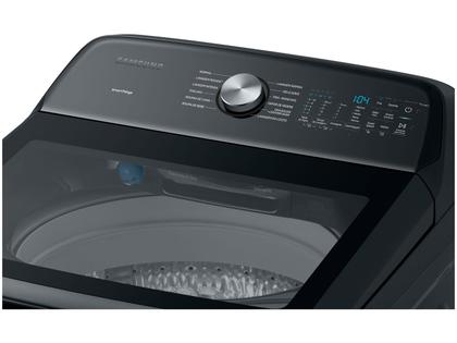 Imagem de Lavadora de Roupas Samsung Inverter 23kg Inox 12 Programas de Lavagem Preto Caviar WA23B