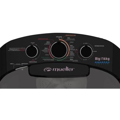 Imagem de Lavadora de Roupas Semiautomática Mueller Big 16kg Preta  127 Volts