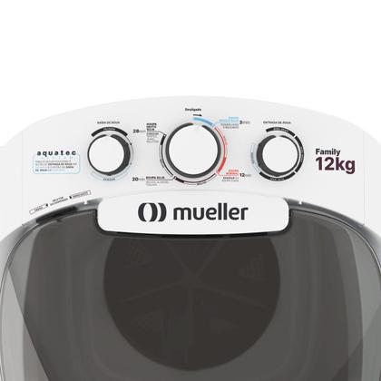 Imagem de Lavadora de Roupas Semiautomática Mueller Tanquinho Family Aquatec 12 Kg Branca