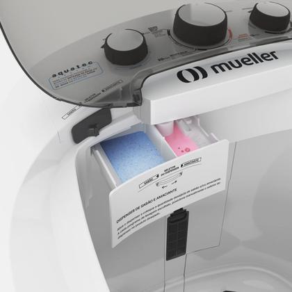 Imagem de Lavadora de Roupas Semiautomática Mueller Tanquinho Family Aquatec 12 Kg Branca