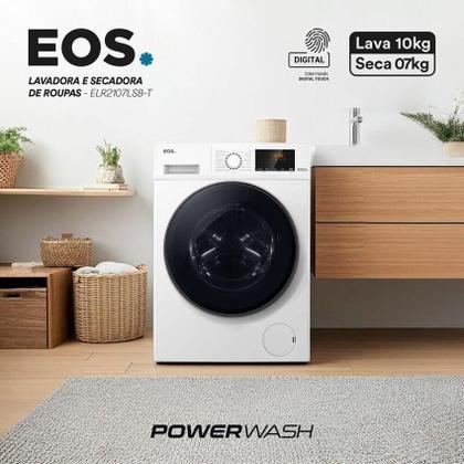 Imagem de Lavadora e Secadora 10,1KG ELR2107LSB Front Load Branco 220V Eos