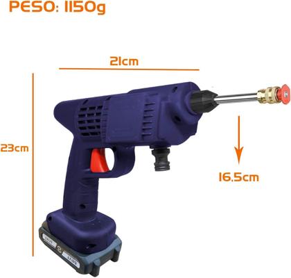 Imagem de Lavadora Jato De Alta Pressão carro moto faxina jardinagem Recarregável Portátil Sem Fio 48v