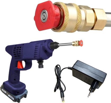 Imagem de Lavadora Jato De Alta Pressão carro moto faxina jardinagem Recarregável Portátil Sem Fio