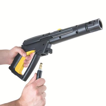 Imagem de Lavadora Lava Jato Alta Pressão 1800w 127v + Mangueira Verde Pvc 20m Com Acessórios - Tramontina