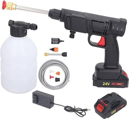 Imagem de Lavadora portátil alta pressão recarregável bivolt pistola u