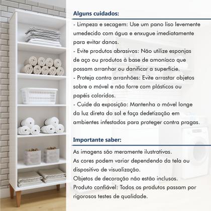 Imagem de Lavanderia Modulada 2 Armários Multiuso Campinas 1 Porta 9 Prateleiras