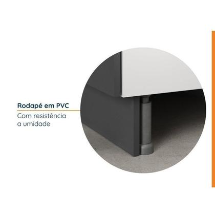 Imagem de Lavanderia Modulada 3 Peças 2 Armários Aéreos 4 Portas 1 Balcão Ipanema CabeCasa MadeiraOriginals