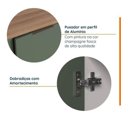 Imagem de Lavanderia Modulada 3 Peças 2 Armários Aéreos 4 Portas 1 Balcão Ipanema CabeCasa MadeiraOriginals