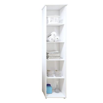 Imagem de Lavanderia Modulada Florianópolis 1 Porta e 4 Prateleiras Branca Kaiki Móveis