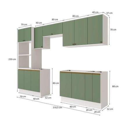 Imagem de Lavanderia Modulada Kappesberg Celeste 9 Peças 310,5cm