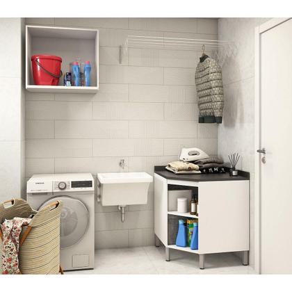 Imagem de Lavanderia Suprema 2 Peças Branco Polar Branco Polar