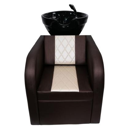 Imagem de Lavatório Para Salão Stilo Com Cuba de FIBRA Preta