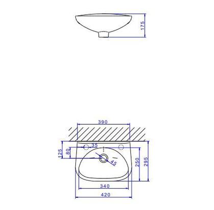 Imagem de Lavatório Suspenso Deca Izy L-15 Branco
