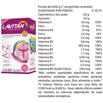 Imagem de Lavitan A-z Mulher 60 Comprimidos