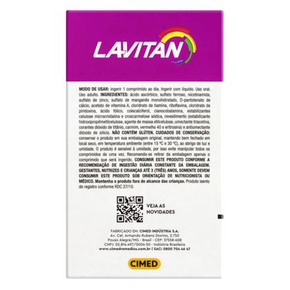 Imagem de Lavitan A-Z Mulher Polivitaminico Suplemento Alimentar Completo Vitamina Cimed C/ 90