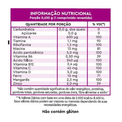 Imagem de Lavitan A-Z Mulher Polivitaminico Suplemento Alimentar Completo Vitamina Cimed C/ 90