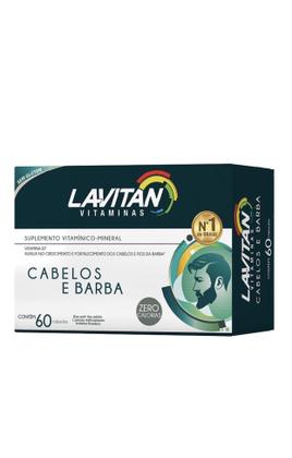 Imagem de Lavitan Cabelos E Barba 60Caps ( Kit 3 Cxs, 180Caps Total)