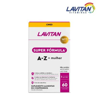 Imagem de Lavitan Suplemento Alimentar em Comprimido A-Z Mulher 60 Unidades