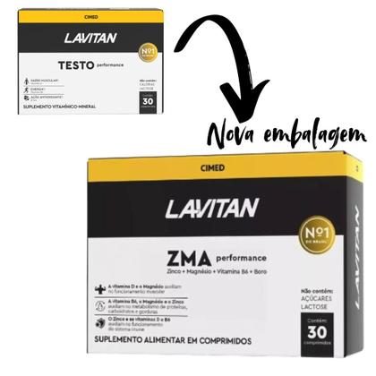Imagem de Lavitan testo zma performance kit 3 caixas 30 cp cimed
