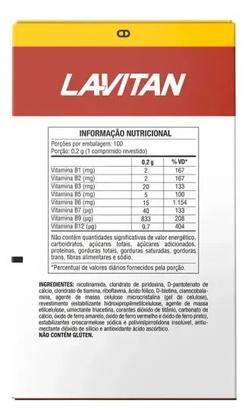 Imagem de Lavitan Vitamina B12 Complexo B 100 Comprimidos Cimed Quanidade:100 Tabletes