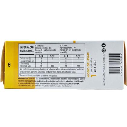 Imagem de Lavitan Vitamina D 2000UI 30comp - Cimed Sem Sabor