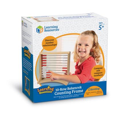 Imagem de Learning Resources 10-Row Rekenrek Counting Frame, Ábaco para Crianças, Contando Brinquedo para Crianças, Matemática, Homeschool, Idades 5+