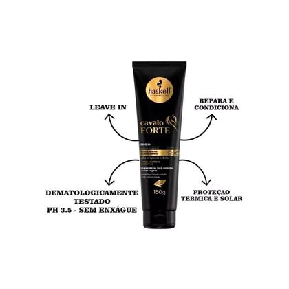 Imagem de Leave in Cavalo Forte Haskell 150g - Força Brilho e Crescimento Capilar