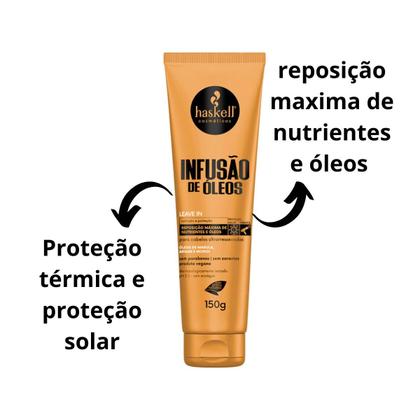 Imagem de Leave-in Infusão de óleos 150g Haskell Nutrição marula