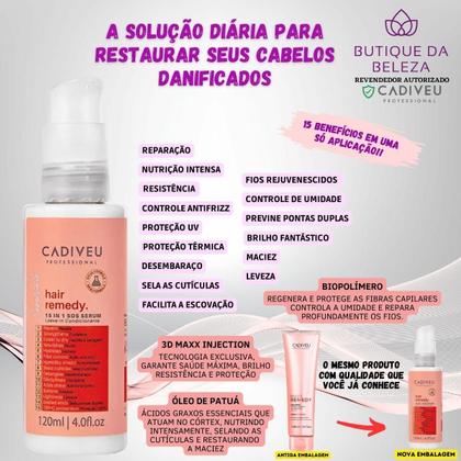 Imagem de Leave-In Multibenefícios Sos Cadiveu Hair Remedy 120ml